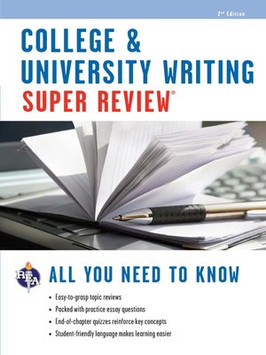 cover image of College & University Writing Super Review